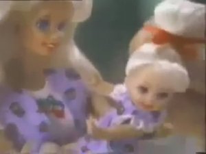 1996 Реклама куклы Барби и сестры Келли Shopping Fun Barbie and Kelly