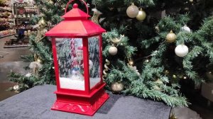 Новогодний фонарь с эффектом падающего снега. Отличный подарок :)
