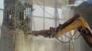 Демонтаж опор моста