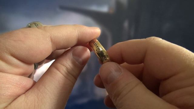 Кольцо Всевластия из серебра и бронзы. Точная копия кольца Саурона. смотреть онлайн