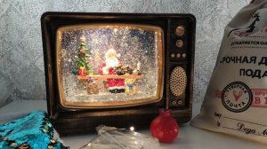 Новогодний фонарь телевизор музыка 2