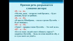 Урок русского языка в 8 классе. "Прямая и косвенная речь".