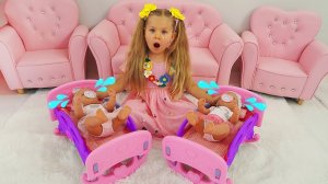 Diana Pretend Play Babysitting Cry Baby Dolls