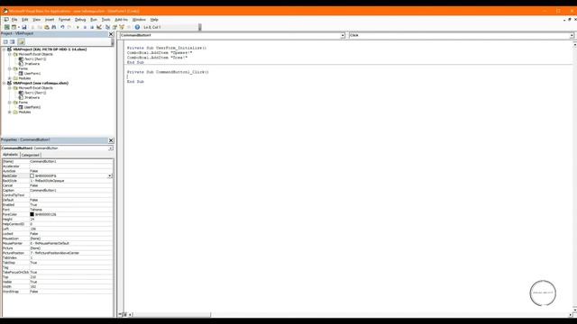 ComboBox VBA Урок 5 смотреть онлайн