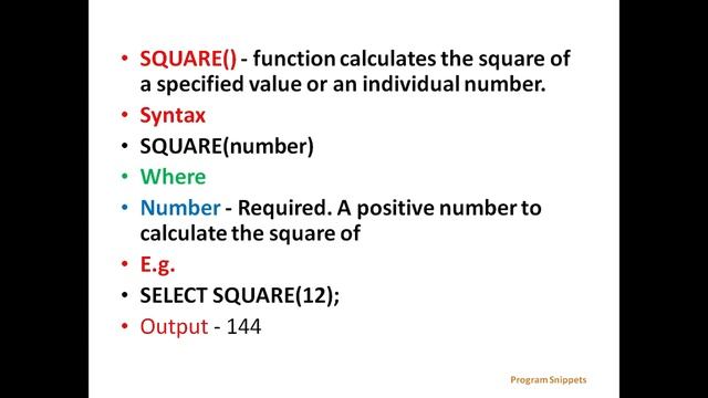 Mathematical function In MS SQL Server Part II