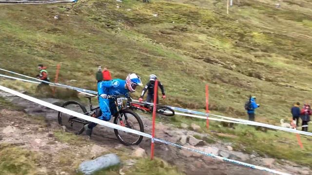 Gee Atherton crash Fort William 2019