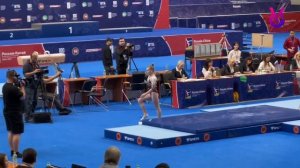 ???? Упражнения на бревне. Юниорки. Международные соревнования по спортивной гимнастике.Россия-Кита