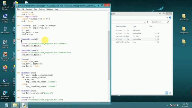 tk / TCL : Customize form codding part смотреть онлайн