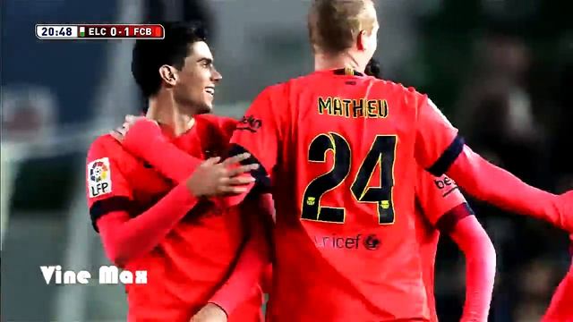 Жереми Матье великолепный гол в ворота Эльче 16.01.2015 смотреть онлайн