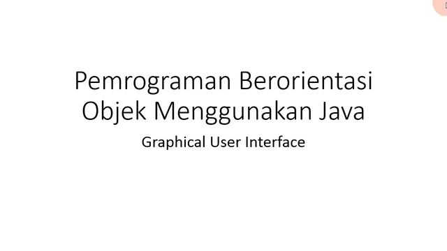 OOP JAVA 13 Graphical User Interface GUI 01 смотреть онлайн