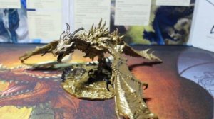 The Golden Alduin For Collection & Unique D&D Mini