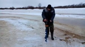 Бурение льда, бур 130мм, Шурик милуоки 18в