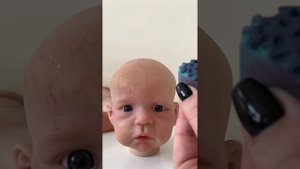 Этап5. Как я рисую мраморность кукле Реборн. Цвет баклажан и охра