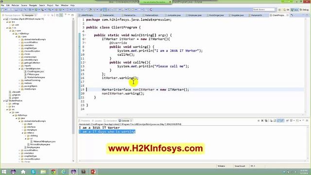 Java/J2EE Training Tutorial | Lambda EXP String Handling Part 1 Tutorial | Java Course Online