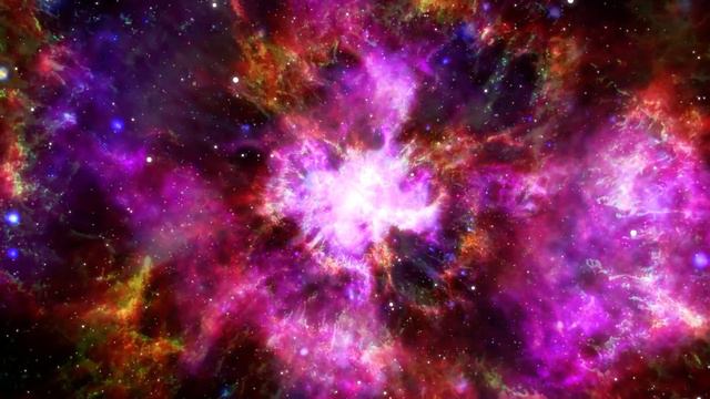 Космос - Заставка для ТВ - Облако туманности в космическом пространстве смотреть онлайн