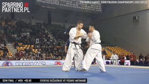 Eventas Gužauskas vs Yusaku Watanabe +85 kg | 7th World Karate Shinkyokushin Championships 2022