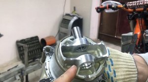 KTM EXC 350 F 2016 ЗАМЕНА ПОРШНЯ МЕТКИ ГРМ