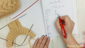 Следки-тапочки  спицами с объёмной  косой и красивой резинкой.