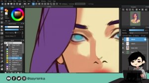 MediBang Beginner Digital Art Tips + Painting Process | Blending Tutorial