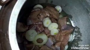 Басма в афганском казане (мясо косули)