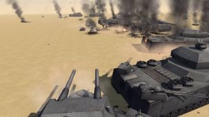 VER. 2 - MORE REAL - 20 P1000 RATTE vs 100 ABRAMS - Men of War Assault Squad 2 - Editor Scenario #7