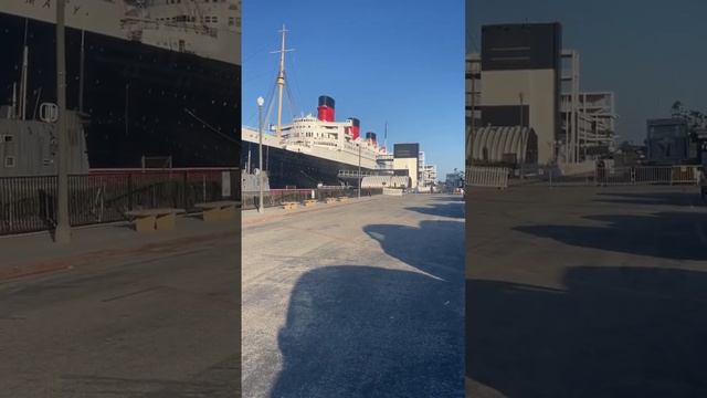 Самый большой корабль, который я видел вживую - Queen Mary, Long beach, California.