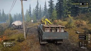 SnowRunner.Островное озеро.Горящие бочки