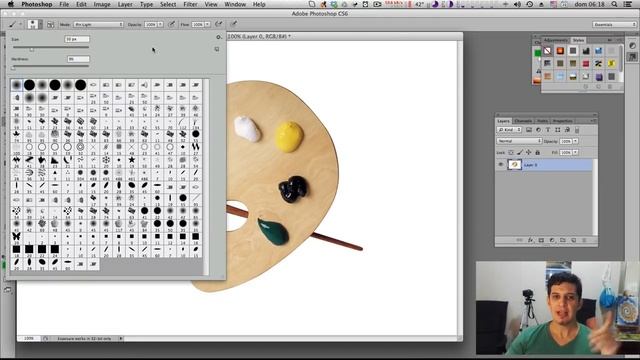 Curso de Photoshop #3 PINCEL - Brush tool - Tutorial Photoshop Online смотреть онлайн