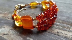 Мой любимый янтарь...Переделка винтажных бус из натурального янтаря))))