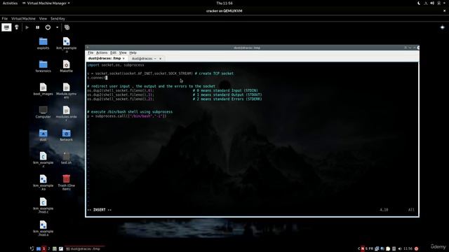 4. Write a Reverse Shell using python смотреть онлайн