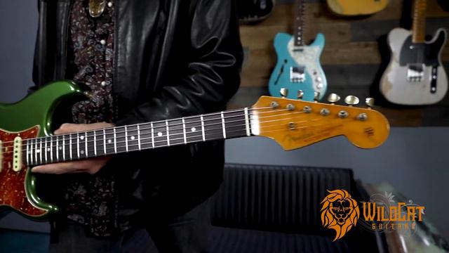 WildCat Guitars Diamonds In The Rough Fender CS Masterbuilt Carlos Lopez '63 Strat Cadillac Green смотреть онлайн