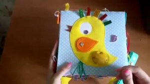 Развивающий кубик из фетра и ткани!