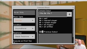 Run a Title Message by using a Command Block - Minecraft Education Edition