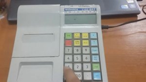 Пробитие чека кассовый аппарат Миника 1102