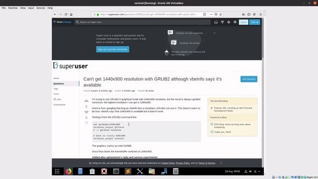 Continuing Linux with CentOS 8 - Setting Display resolution with grub смотреть онлайн