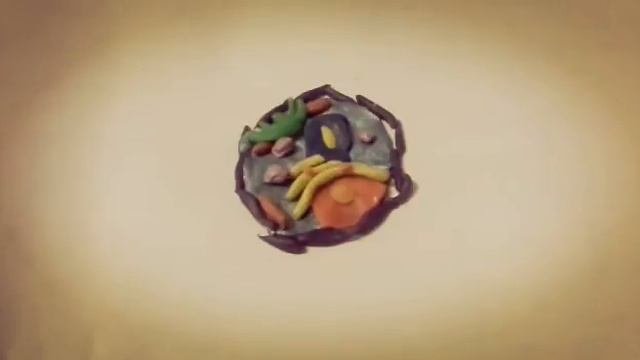 Животная клетка из пластилина