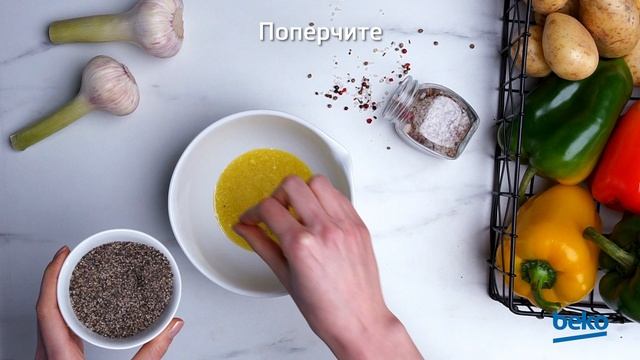 Запеченная курица-с двумя гарнирами