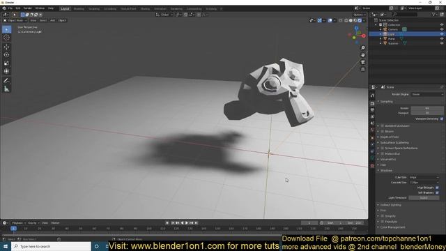 How to render soft shadows in blender 2 81 easily смотреть онлайн