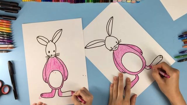 Как рисовать зайчика смотреть онлайн