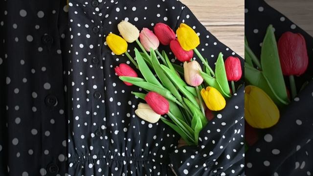 Прекрасное платье в горошек в 5 расцветках? смотреть онлайн