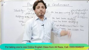 Present Perfect Continuous | Lecture no 5 | By Syed Ali Raza Kazmi