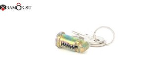 Артикул 0212  Личинка замка с 2 ключами для авто-боксов БК2 багажной системы LUX мастер