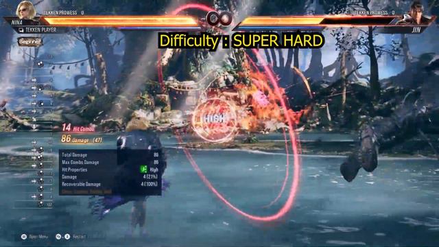 Tekken 8 - NINA WILLIAMS Hardest Possible Combos Act 1