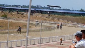 Скачки 16.07.17  жорго салыш Кыргызстан, Чолпон-Ата КЗ "Аширбек Ата" Вулкан 1, Лоция 2