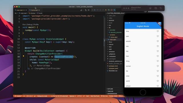 Favorite App using Provider | Flutter State Management смотреть онлайн