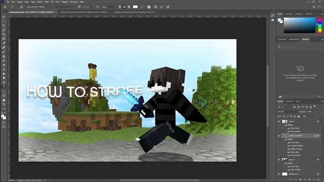 How to Make the BEST Minecraft Thumbnail on Photoshop (2022)