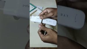 LTE 4G USB modem with wifi hotspot unboxing & setup with charging adaptor