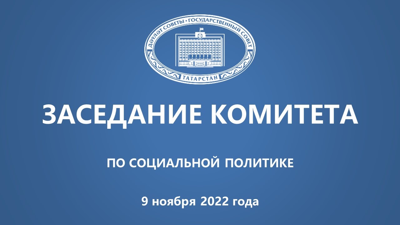 9.11.2022 Совместное заседание Комитета ГС РТ по социальной политике и экспертного совета