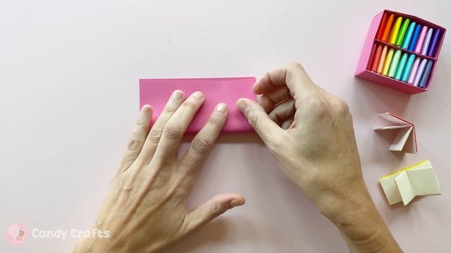 How to make a paper bookshelf - Paper shelf for tiny notebooks, origami furniture смотреть онлайн