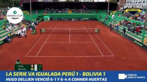 #CopaDavis 🎾🏆 HUERTAS DEL PINO 🇵🇪 VS DELLIEN 🇧🇴 | RESUMEN